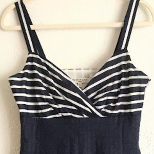 Evan Picone Blue & White Nautical striped dress Size 8